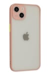 Mey İthalat®  iPhone 14 Kılıf Montreal Silikon Kapak - Pembe