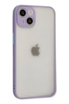 Mey İthalat®  iPhone 14 Kılıf Montreal Silikon Kapak - Mor