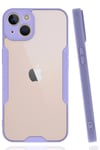 Mey İthalat®  iPhone 14 Kılıf Platin Silikon - Lila