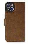 Mey İthalat®  iPhone 14 Kılıf Trend S Plus Kapaklı Kılıf - Taba