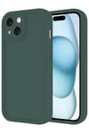 Mey İthalat®  iPhone 14 Kılıf Viera Silikon - Koyu Yeşil
