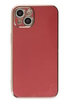 Mey İthalat®  iPhone 14 Kılıf Volet Silikon - Kırmızı