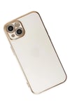Mey İthalat®  iPhone 14 Kılıf Volet Silikon - Beyaz