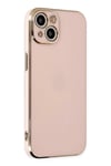 Mey İthalat®  iPhone 14 Kılıf Volet Silikon - Pembe