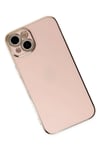 Mey İthalat®  iPhone 14 Kılıf Volet Silikon - Pembe