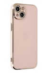 Mey İthalat®  iPhone 14 Kılıf Volet Silikon - Pembe