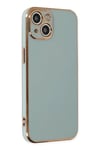 Mey İthalat®  iPhone 14 Kılıf Volet Silikon - Açık Yeşil