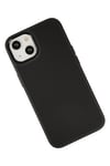 Mey İthalat®  iPhone 14 Plus Kılıf Asya Deri Silikon - Siyah