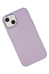 Mey İthalat®  iPhone 14 Plus Kılıf Asya Deri Silikon - Lila