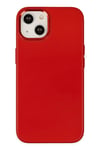 Mey İthalat®  iPhone 14 Plus Kılıf Asya Deri Silikon - Kırmızı