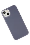 Mey İthalat®  iPhone 14 Plus Kılıf Asya Deri Silikon - Mor