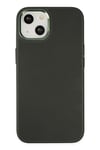 Mey İthalat®  iPhone 14 Plus Kılıf Asya Deri Silikon - Koyu Yeşil