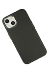 Mey İthalat®  iPhone 14 Plus Kılıf Asya Deri Silikon - Koyu Yeşil