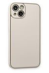 Mey İthalat®  iPhone 14 Plus Kılıf Coco Deri Silikon Kapak - Beyaz