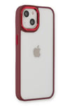 Mey İthalat®  iPhone 14 Plus Kılıf Dora Kapak - Kırmızı