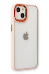 Mey İthalat®  iPhone 14 Plus Kılıf Dora Kapak - Pudra