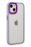 Mey İthalat®  iPhone 14 Plus Kılıf Dora Kapak - Lila