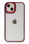 Mey İthalat®  iPhone 14 Plus Kılıf Dora Kapak - Kırmızı