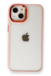 Mey İthalat®  iPhone 14 Plus Kılıf Dora Kapak - Pudra