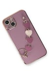 Mey İthalat®  iPhone 14 Plus Kılıf Esila Silikon - Mor