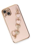 Mey İthalat®  iPhone 14 Plus Kılıf Esila Silikon - Pudra