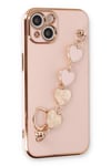 Mey İthalat®  iPhone 14 Plus Kılıf Esila Silikon - Pudra
