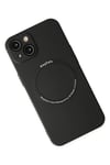 Mey İthalat®  iPhone 14 Plus Kılıf Jack Magneticsafe Lens Silikon - Siyah