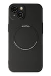 Mey İthalat®  iPhone 14 Plus Kılıf Jack Magneticsafe Lens Silikon - Siyah