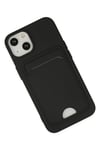 Mey İthalat®  iPhone 14 Plus Kılıf Kelvin Kartvizitli Silikon - Siyah