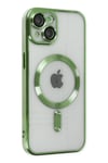 Mey İthalat®  iPhone 14 Plus Kılıf Kross Magneticsafe Kapak - Koyu Yeşil