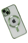 Mey İthalat®  iPhone 14 Plus Kılıf Kross Magneticsafe Kapak - Koyu Yeşil