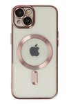 Mey İthalat®  iPhone 14 Plus Kılıf Kross Magneticsafe Kapak - Rose