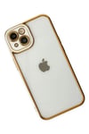 Mey İthalat®  iPhone 14 Plus Kılıf Liva Lens Silikon - Beyaz