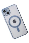 Mey İthalat®  iPhone 14 Plus Kılıf Magneticsafe Lazer Silikon - Sierra Blue