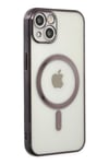 Mey İthalat®  iPhone 14 Plus Kılıf Magneticsafe Lazer Silikon - Siyah