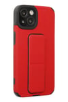 Mey İthalat®  iPhone 14 Plus Kılıf Mega Standlı Silikon - Kırmızı