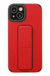 Mey İthalat®  iPhone 14 Plus Kılıf Mega Standlı Silikon - Kırmızı