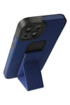 Mey İthalat®  iPhone 14 Plus Kılıf Mega Standlı Silikon - Mavi