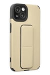 Mey İthalat®  iPhone 14 Plus Kılıf Mega Standlı Silikon - Gold