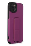 Mey İthalat®  iPhone 14 Plus Kılıf Mega Standlı Silikon - Mor