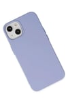 Mey İthalat®  iPhone 14 Plus Kılıf Nano içi Kadife Silikon - Lila