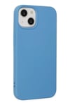 Mey İthalat®  iPhone 14 Plus Kılıf Nano içi Kadife Silikon - Mavi