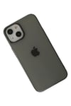 Mey İthalat®  iPhone 14 Plus Kılıf Pc Sert Şeffaf Kapak - Siyah