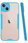 Mey İthalat®  iPhone 14 Plus Kılıf Platin Silikon - Mavi