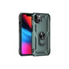Mey İthalat®  iPhone 14 Plus Kılıf Sofya Yüzüklü Silikon Kapak - Yeşil