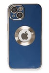 Mey İthalat®  iPhone 14 Plus Kılıf Store Silikon - Mavi