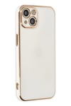 Mey İthalat®  iPhone 14 Plus Kılıf Volet Silikon - Beyaz