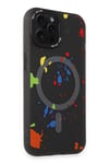 Mey İthalat®  iPhone 14 Pro Colorful Magsafe Kapak - Siyah