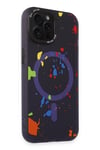 Mey İthalat®  iPhone 14 Pro Colorful Magsafe Kapak - Derin Mor