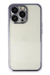Mey İthalat®  iPhone 14 Pro Kılıf  Lensli Silikon - Mor